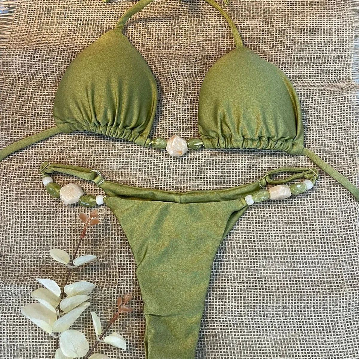 Push Up Bikini Sexy Women Swimsuit Female Swimwear Sexy Bikini Set Brazilian Swimming Suit Solid Shiny Beachwear
