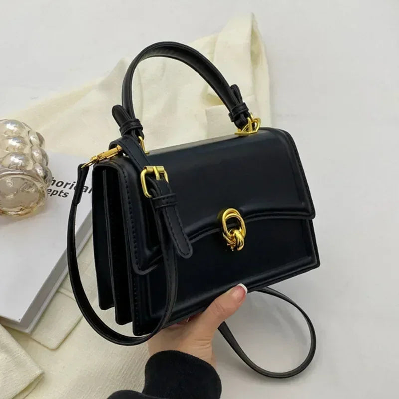 Pu Leather Shoulder Bag for Women Handbag Fashion Crossbody Bags Vintage Underarm Bag Square Satchel Сумка Женская 2025 Тренд