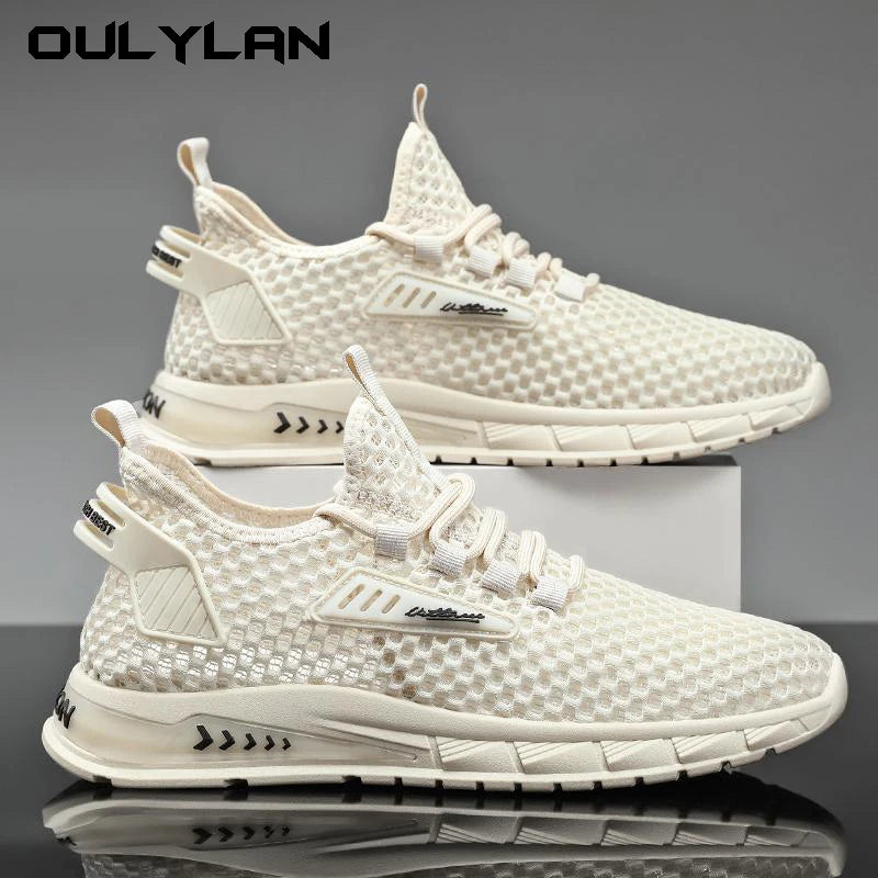 Hollow Mesh Breathable Shoes Men Casual Sports Running Sneakers