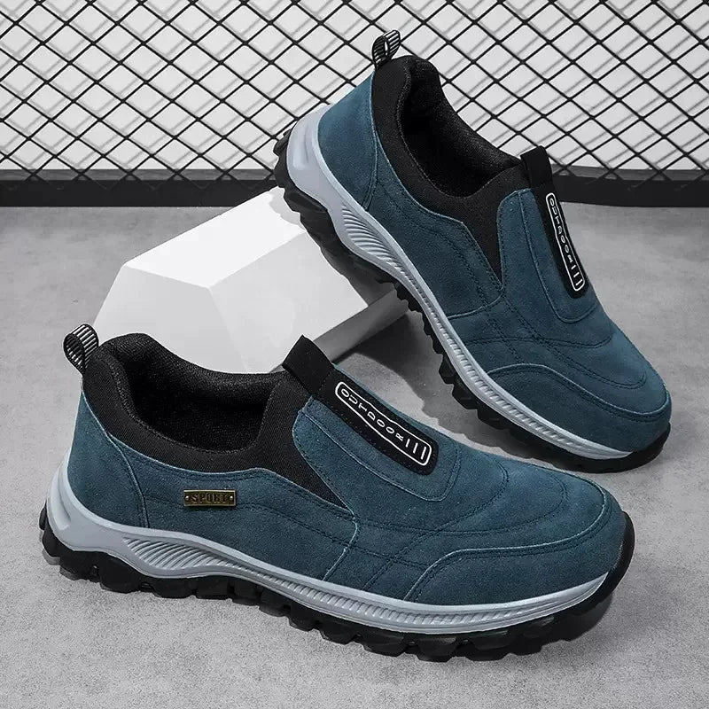 Outdoor Men's Sneakers Breathable Running Shoes New Lightweight Casual Shoes Non Slip Hiking Shoe Slip on Men Shoes Plus Size 50