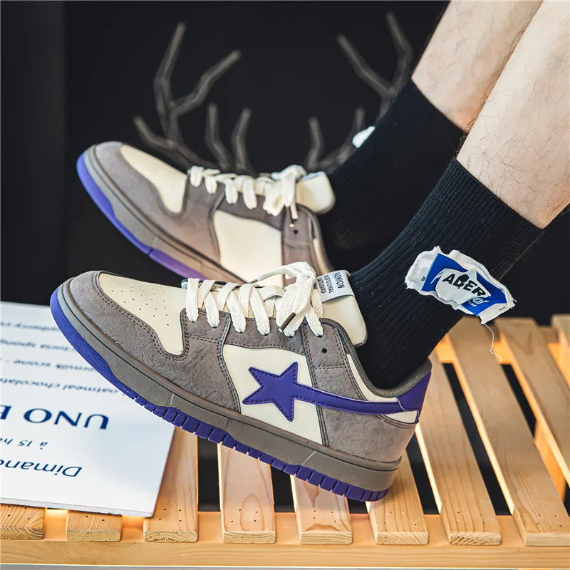 Fashionable men's and women's sports sneakers, breathable casual sneakers, rubber outsole, outdoor street large size