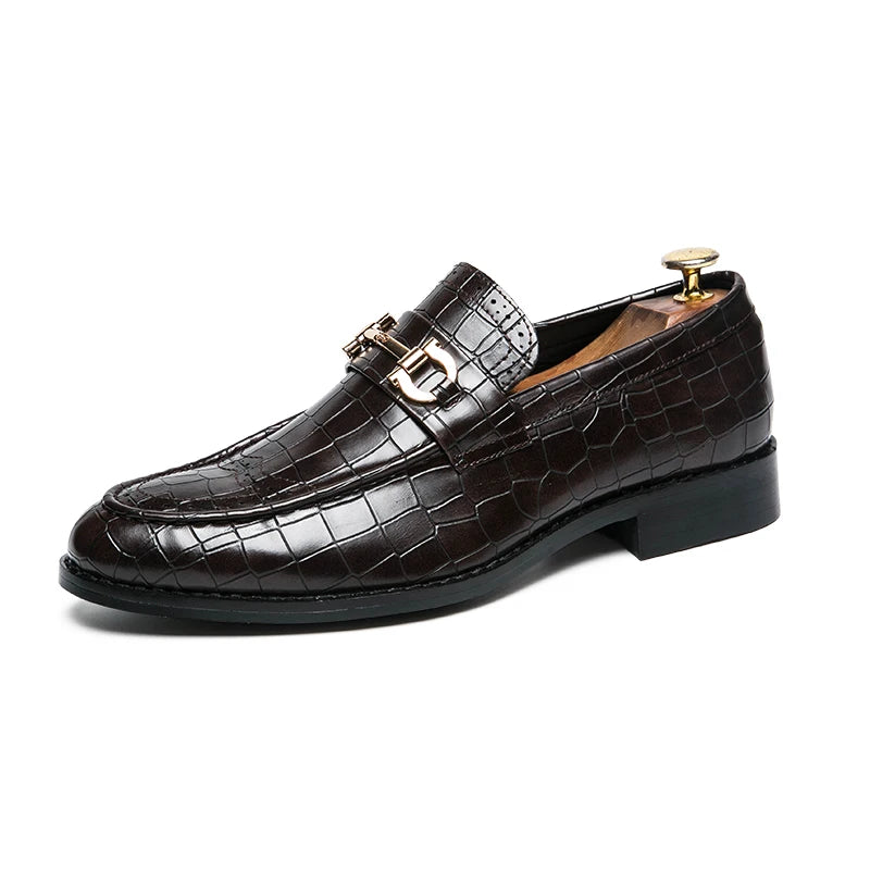 Autumn Brock leather men's head layer cowhide British Korean version breathable business dress casual wedding leather shoes
