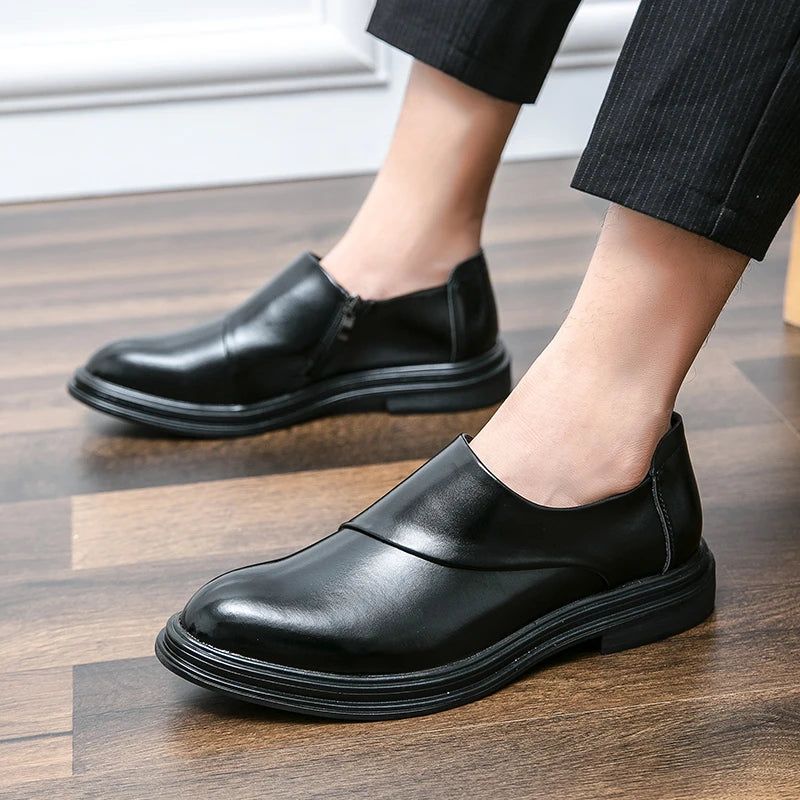 Fashion Men’s Dress Shoes High Quality Social Shoes Male Business Formal Shoes Men Loafers Leather Wedding Shoes For Man Classic