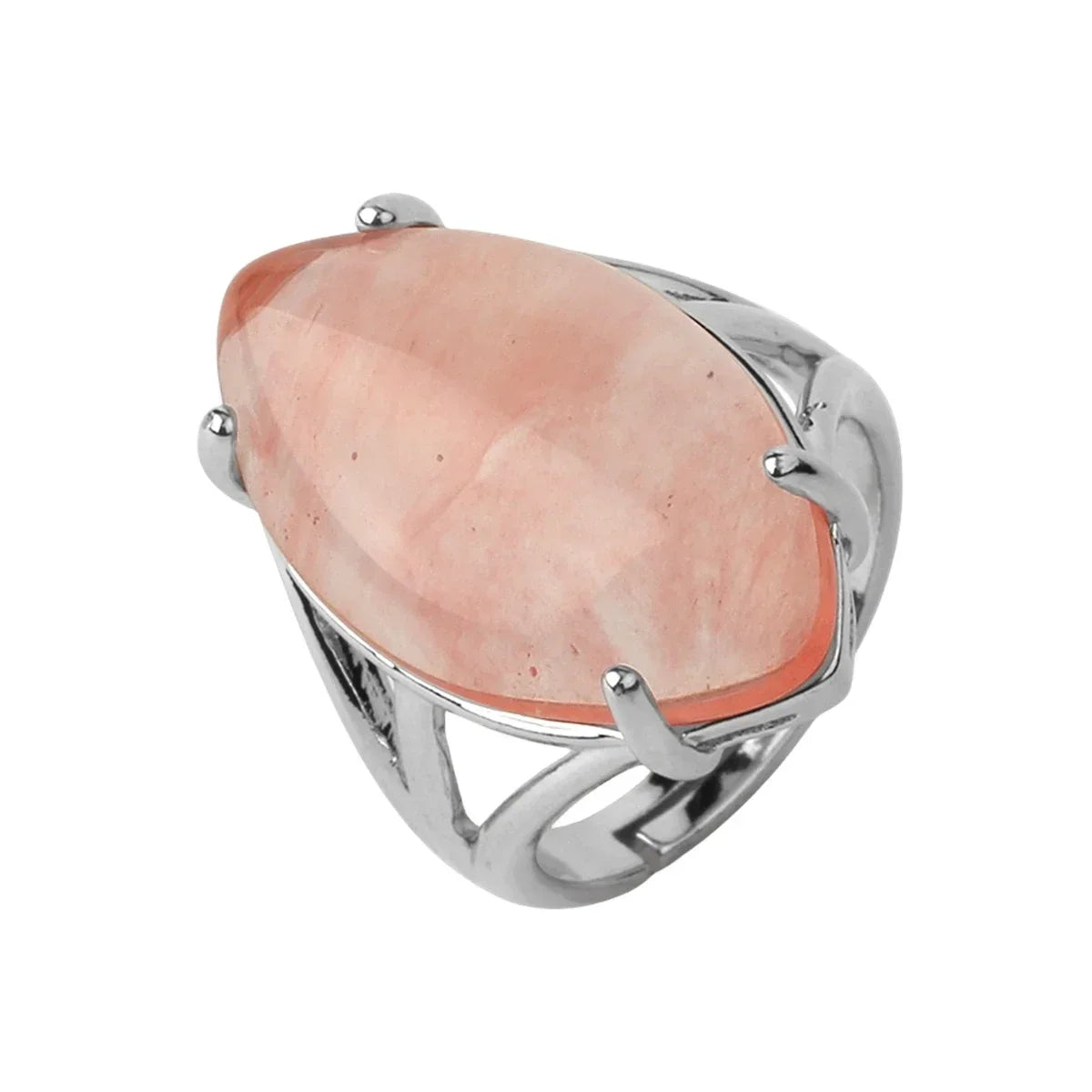 Oval Natural Stone Amethyst Ring for Boys Jewellery Women Gift Retro Boho Gothic Anillos Steampunk Style At Halloween party