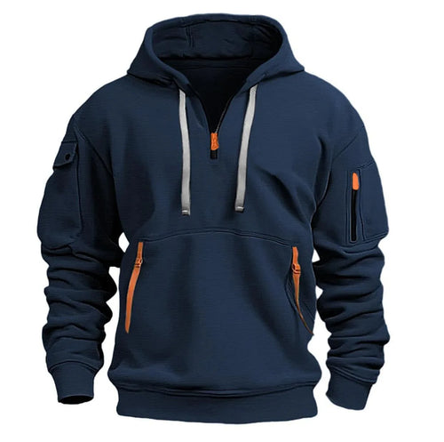 Cotton Dropped Shoulder Hooded Sweatshirt Men's Women's Plus Size Loose Pullover Fashion Sweatshirt