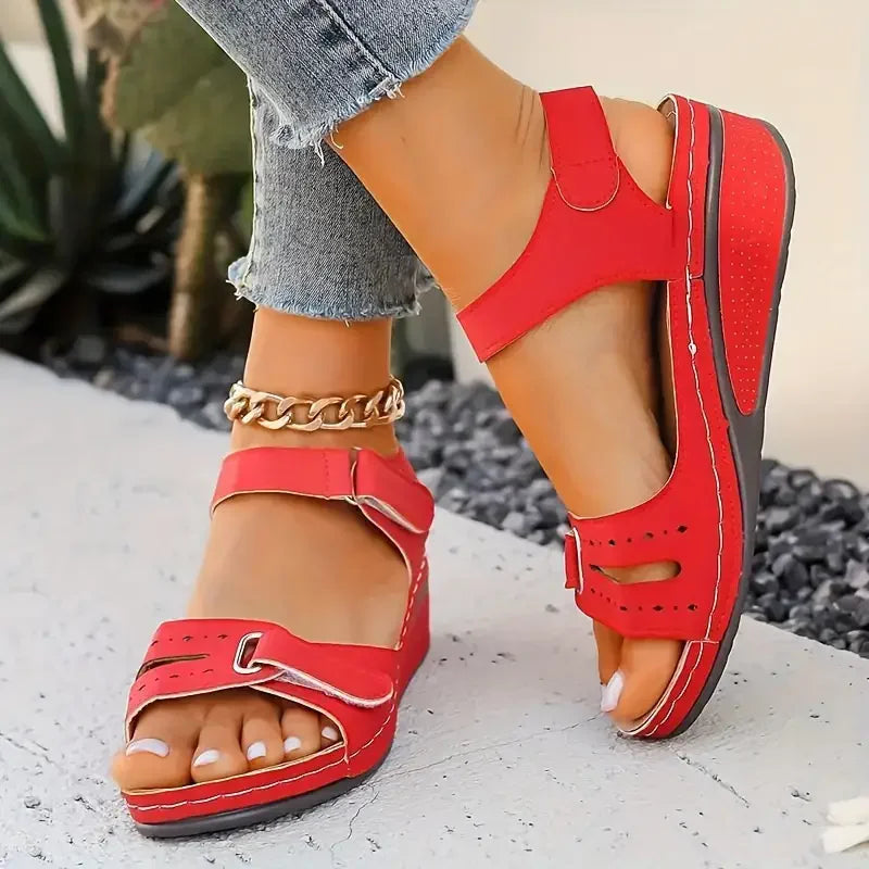 2024 New Sandals Shoes Women Soft Women's Sandals Slip on Open Toe Walking Shoes Slipper Party Footwear Female Zapatillas Muje