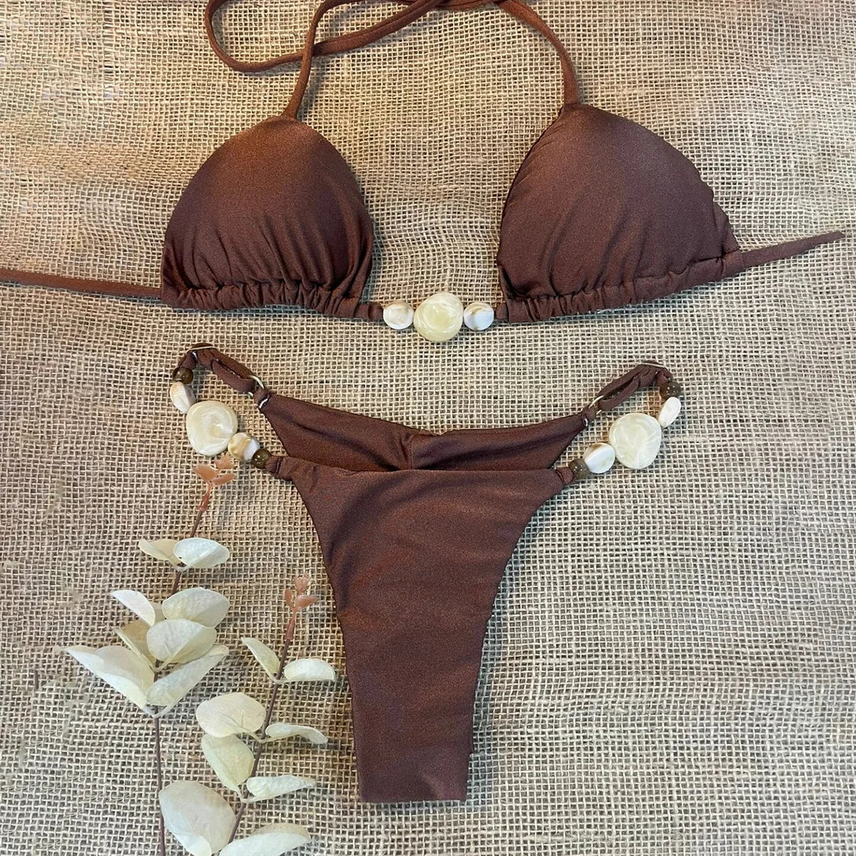 Push Up Bikini Sexy Women Swimsuit Female Swimwear Sexy Bikini Set Brazilian Swimming Suit Solid Shiny Beachwear