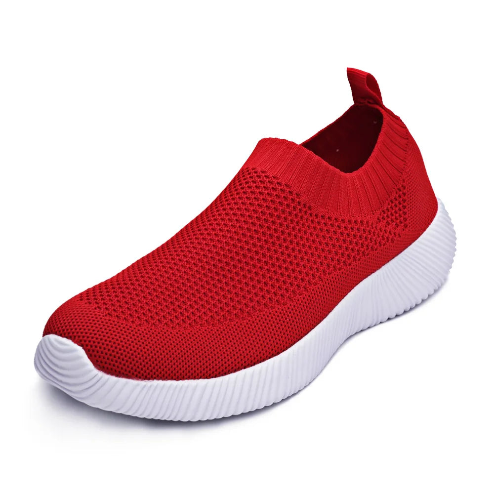 Knitting Sock Sneakers Flat Casual Breathable Sneakers Flats Shoes