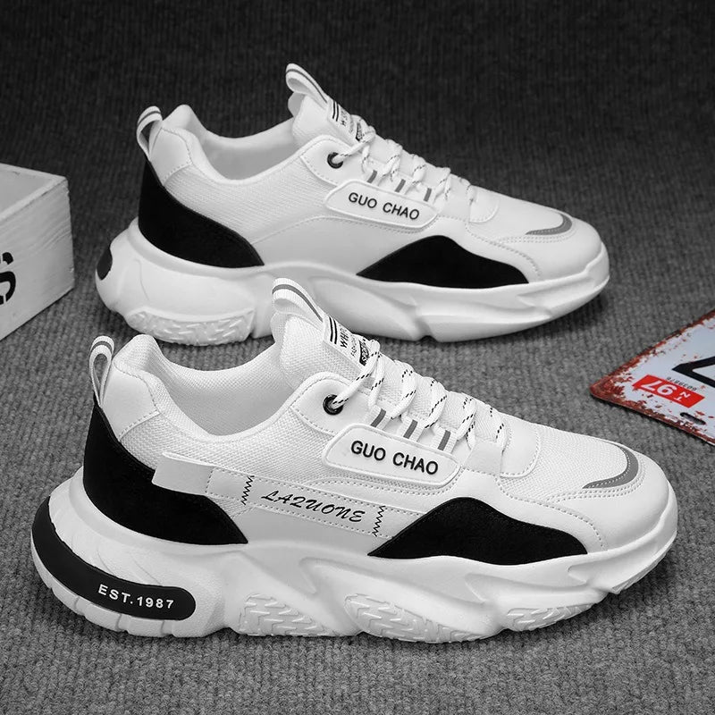 Men Platform Sneaker Mesh Breathable Casual Shoes Luxury Tennis Running Shoes for Men Outdoor Basketball Shoes Кроссовки Мужские
