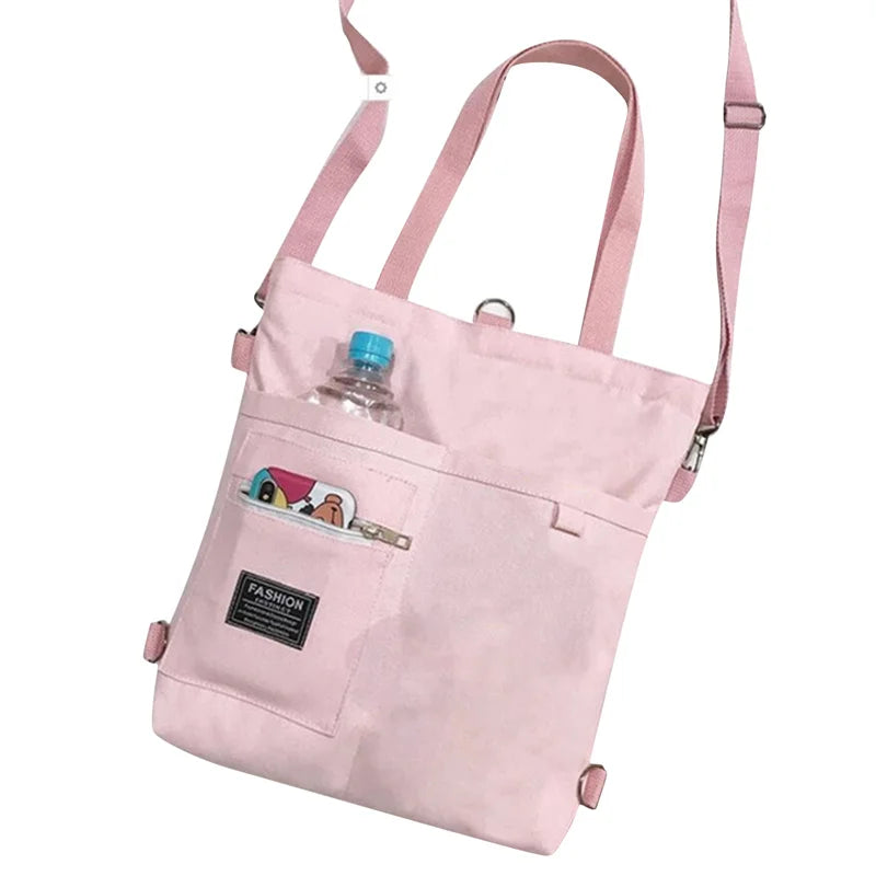 Women Canvas Crossbody Handbag Female Shopper Fashion Simple Shoulder Canvas Bags For Women Tote