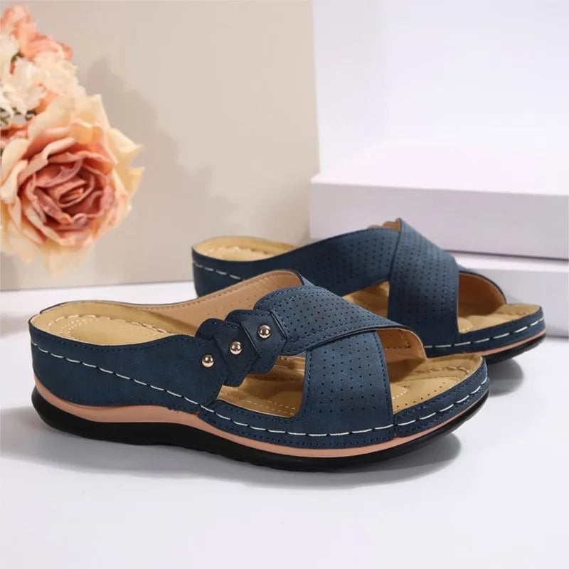 Shoes Sandals Women Summer Open Toe Sandals Woman Casual Women's Sandals Plus Size Ladies Shoes Slip On Female Footwear Slipper