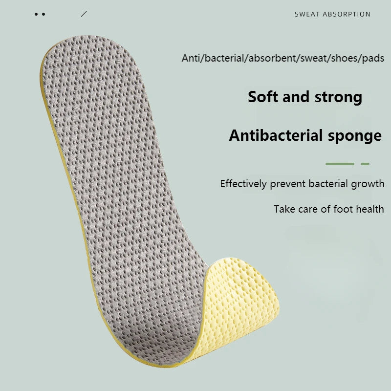 Memory Foam Insoles for Shoes Breathable Deodorant Running Sport Insole for Feet Anti-slip Template Soft Comfortable Shoe Sole