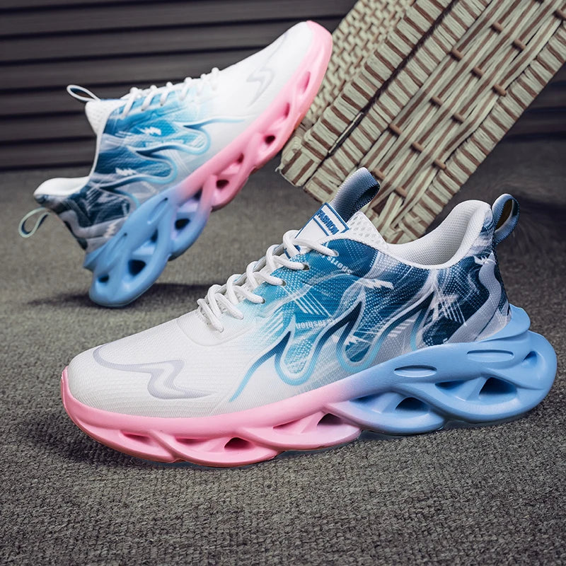 YRZL Men's Running Casual Sneakers Lightweight Sports Shoes Men Comfortable Walking Shoes for Men Non Slip Breathable Athletic