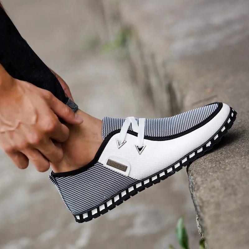 Men Casual Leather Shoes Fashion Comfortable Business Male Shoe Summer Spring Light Plus Size Footwear New Man Sneakers