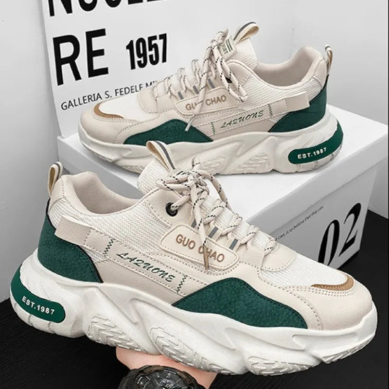Men Platform Sneaker Mesh Breathable Casual Shoes Luxury Tennis Running Shoes for Men Outdoor Basketball Shoes Кроссовки Мужские