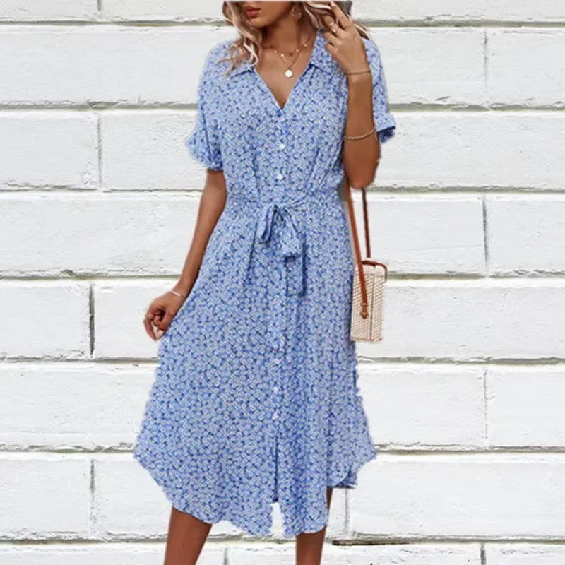 Independent Station Fast Selling Casual Vacation Style Spring Summer Sexy Wide Hem Skirt