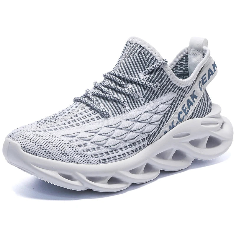 2025 Running Sneakers Newest Breathable Comfort For Men Low Top Large Size Men's Sports Increase Shoes Mesh Jogging Casual