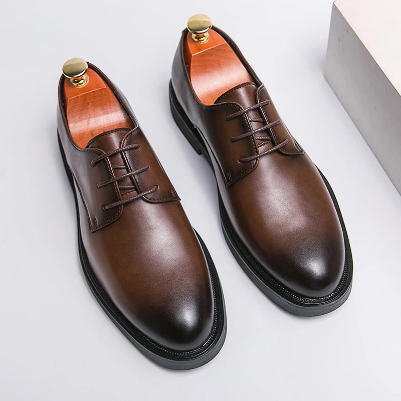 Classic Britsh Business Formal Office Pointed Toe Leather Shoes Boos Dress Men Black Wedding Shoes Men Shoes Men Luxury Oxfords