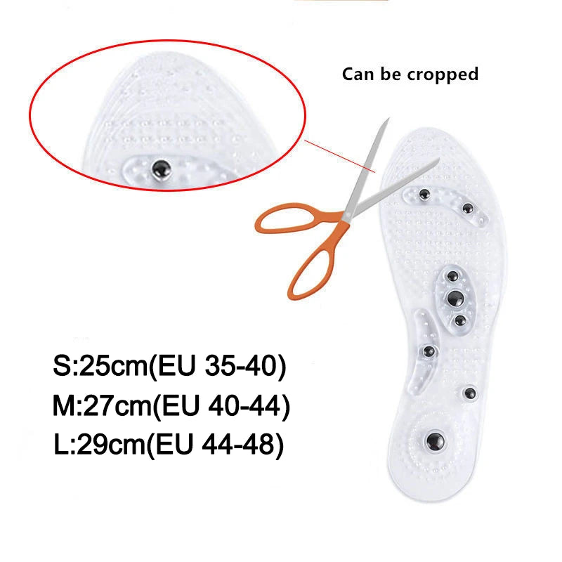 Magnetic Therapy Massage Insoles For Shoes Foot Acupressure Enhanced Magnetic Insole Point Therapy Feet Body Detox Pad Women Men