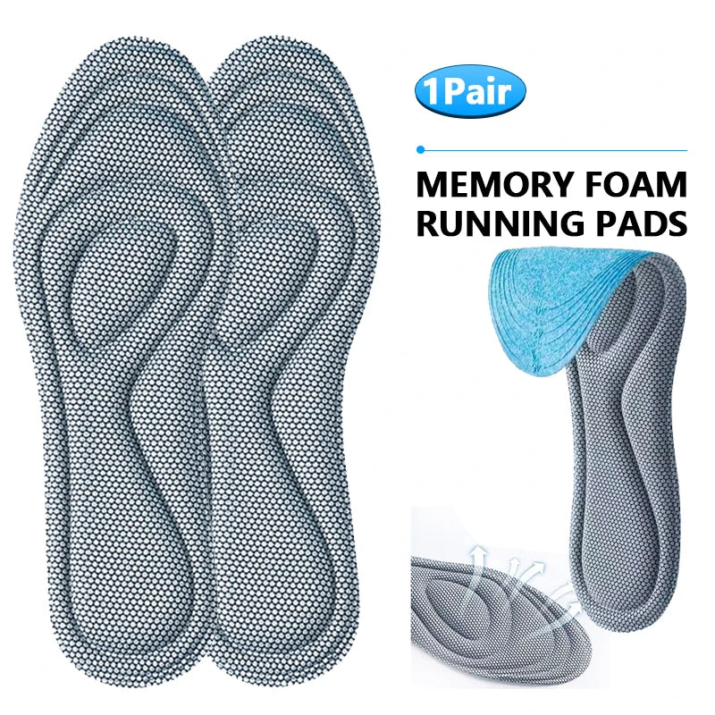 Memory Foam Orthopedic Insoles for Shoes Men Women Nano Antibacterial Deodorization Insole Sweat Absorption Running Cushion