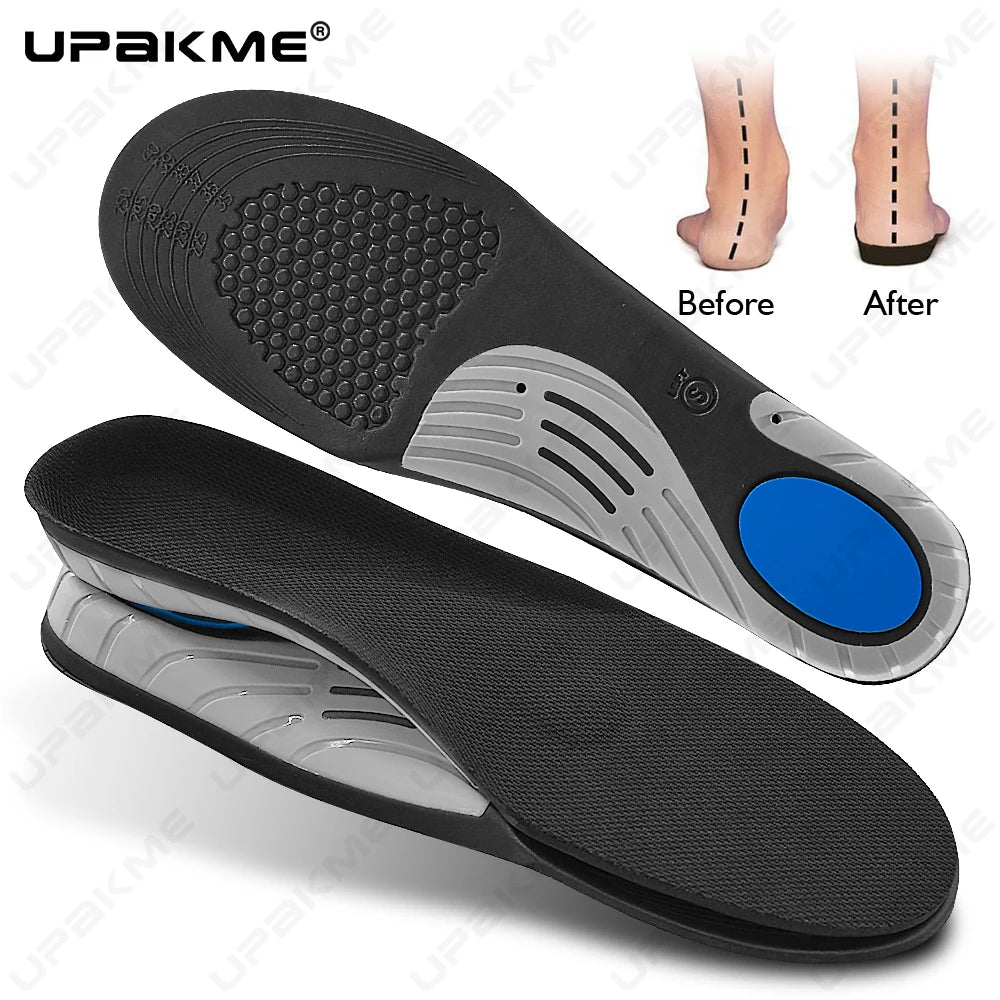 Orthotics Gel Insoles For Sneaker Orthopedic Arch Support Flat Foot Cushion Inserts Plantar fasciitis Foot Pain-relieving Unisex