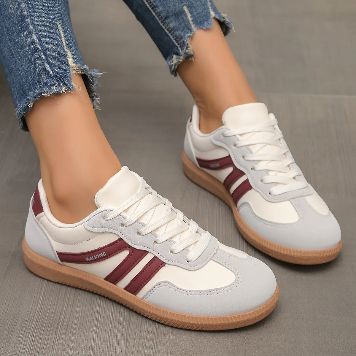 Spring New Luxury Flat Loafers Comfortable Slip on Soft Female Sneakers