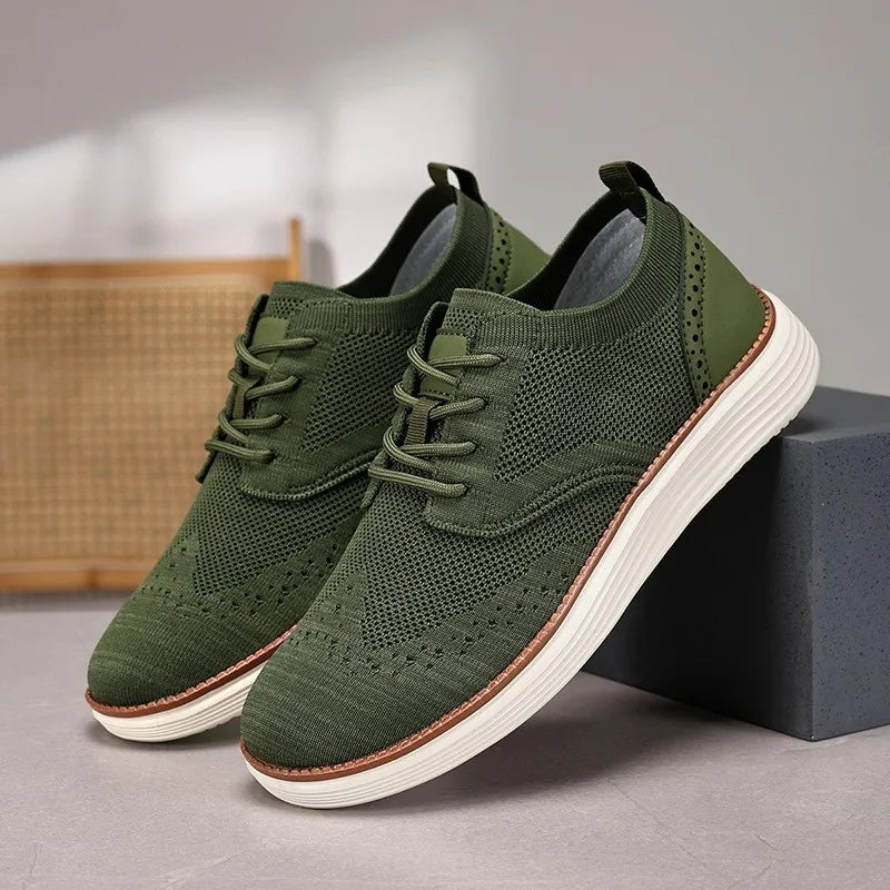 Asgard Men Casual Dress Sneakers Outdoor Comfort Lightweight Leisure Shoes Breathable Mesh Walking Shoes Soft Sole Sports Shoes