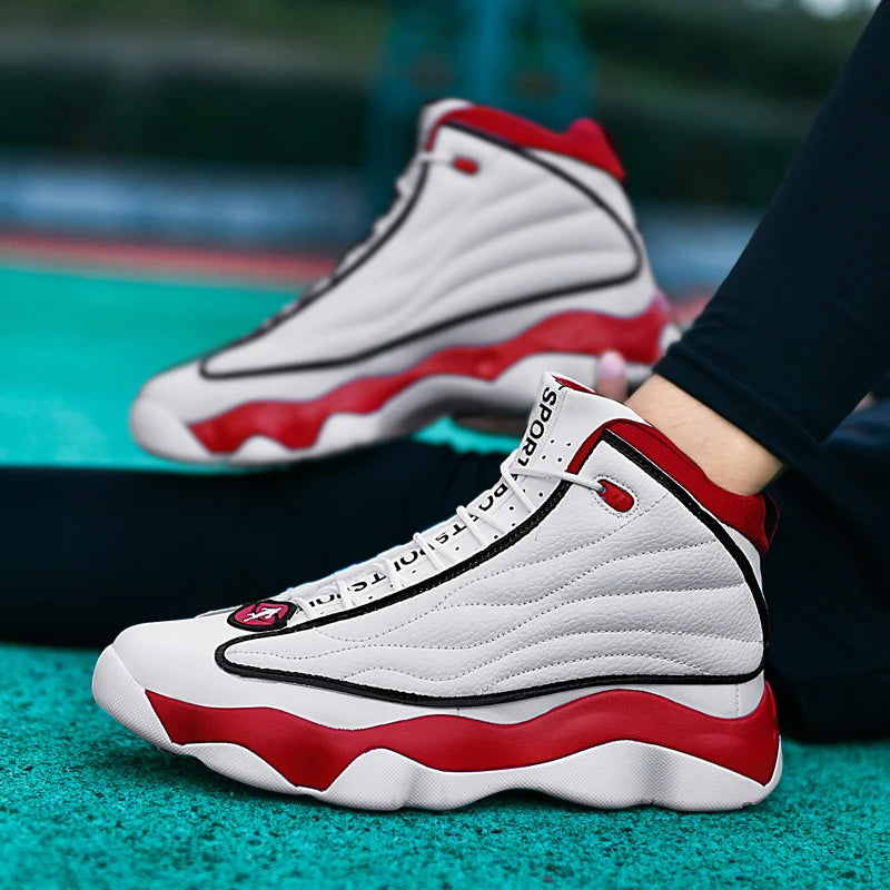 High Quality Mens Fitness Basketball Shoes Basketball Shoes Mens Sneakers Autumn High Top Anti-skid Outdoor Sneakers