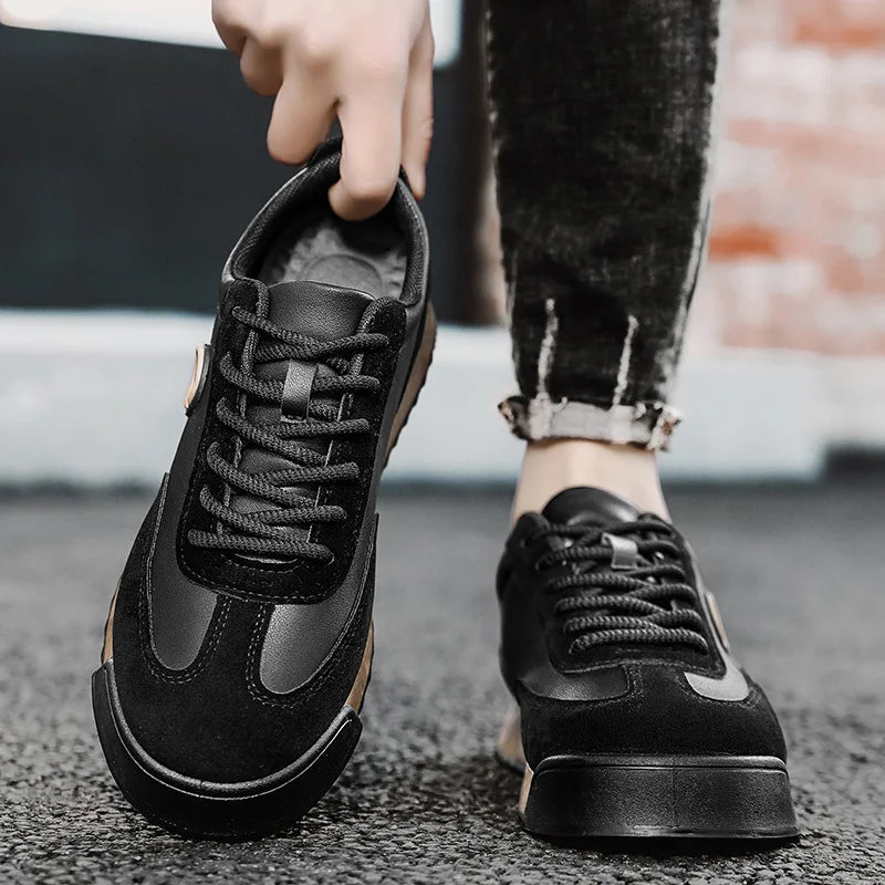 Luxury Men's Casual Shoes 2024 New High Quality Leather Shoes for Men Fashion Comfortable Sports Shoe Outdoor Men's Tennis Shoes