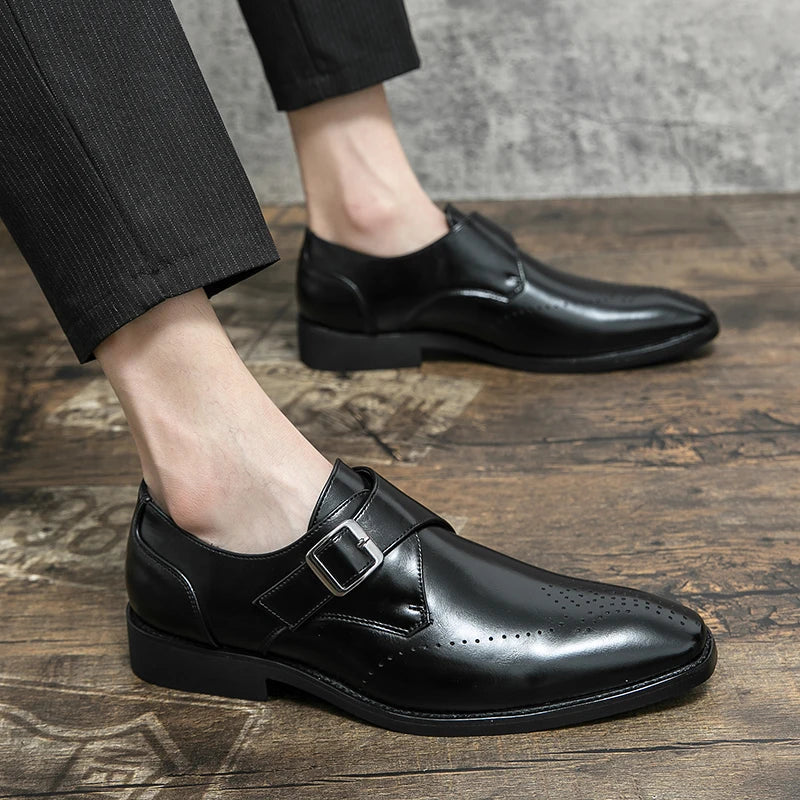 Italian Dress Shoes Men Wedding Party Shoes High Quality Casual Loafer Male Designer Flat Shoes Zapatos Hombre Plus Size 48