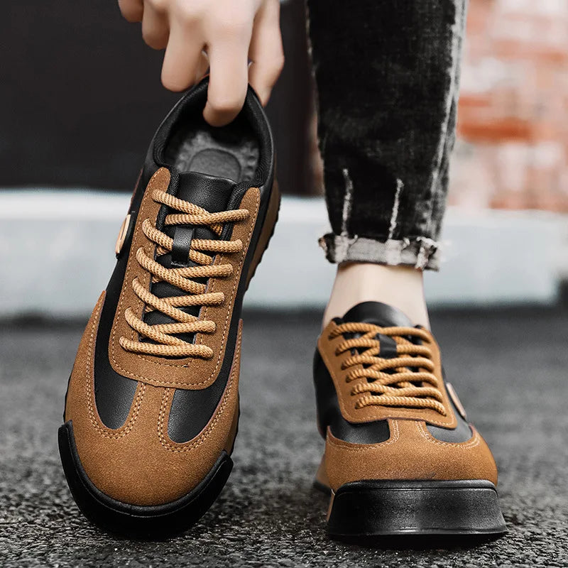 Luxury Men's Casual Shoes 2024 New High Quality Leather Shoes for Men Fashion Comfortable Sports Shoe Outdoor Men's Tennis Shoes