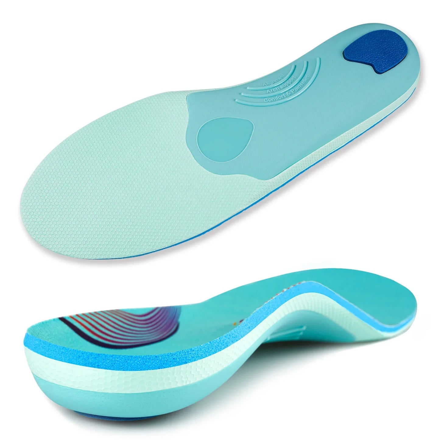 Plantar Fasciitis Orthopedic Sport Insole Men Women Flat Feet High Arch Support Heel Pain Orthotic Insert Shoe Sole Work Boot