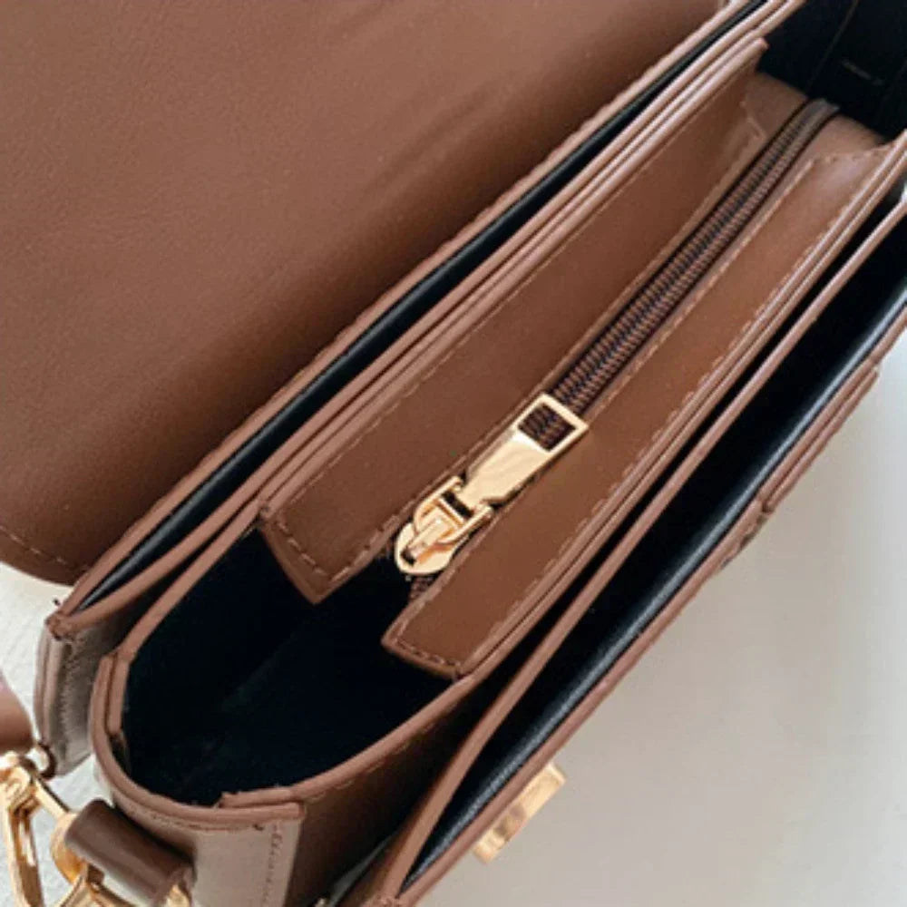 Pu Leather Shoulder Bag for Women Handbag Fashion Crossbody Bags Vintage Underarm Bag Square Satchel Сумка Женская 2025 Тренд