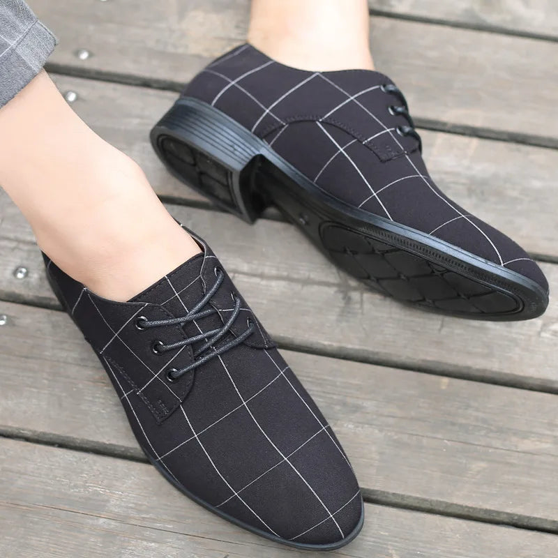 Men Luxury Business Oxfords Leather Shoes Breathable Formal Dress Shoes Male Office Wedding Flats Rubber Footwear Mocassin Homme
