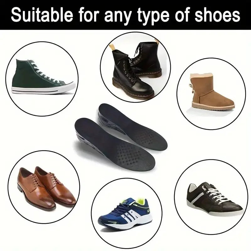 1pair Height Increase Insole With Air Cushion Adjustable 9cm/3.54inch Max Height Comfortable Lightweight Invisible Lift