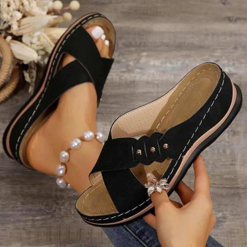Shoes Sandals Women Summer Open Toe Sandals Woman Casual Women's Sandals Plus Size Ladies Shoes Slip On Female Footwear Slipper