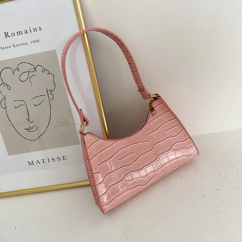 Fashion Exquisite Shopping Bag Retro Casual Women Totes Shoulder Bags Female Leather Solid Color Chain Handbag for Women сумка