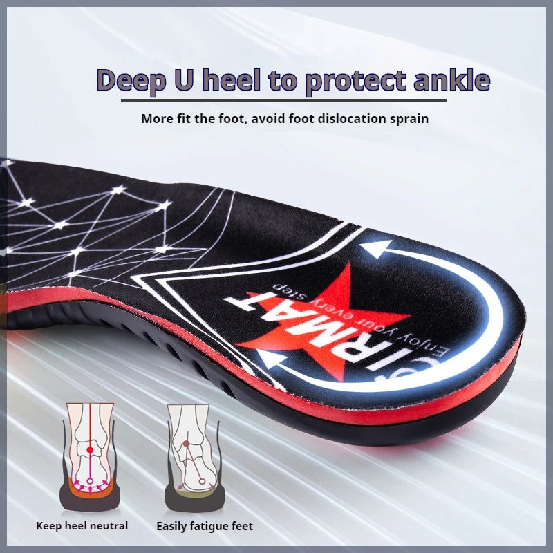 1Pair Flat foot Orthopedic insoles men womenarch support sports insoles Silicone shock absorbing sole Plantar Fasciitis Insoles