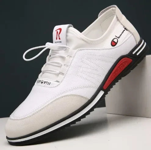 Men's Casual Shoes Soft Soled Sneakers Business Leather Shoes New Men Fashion Lightweight Flats Comfortable Non Slip Sports Shoe