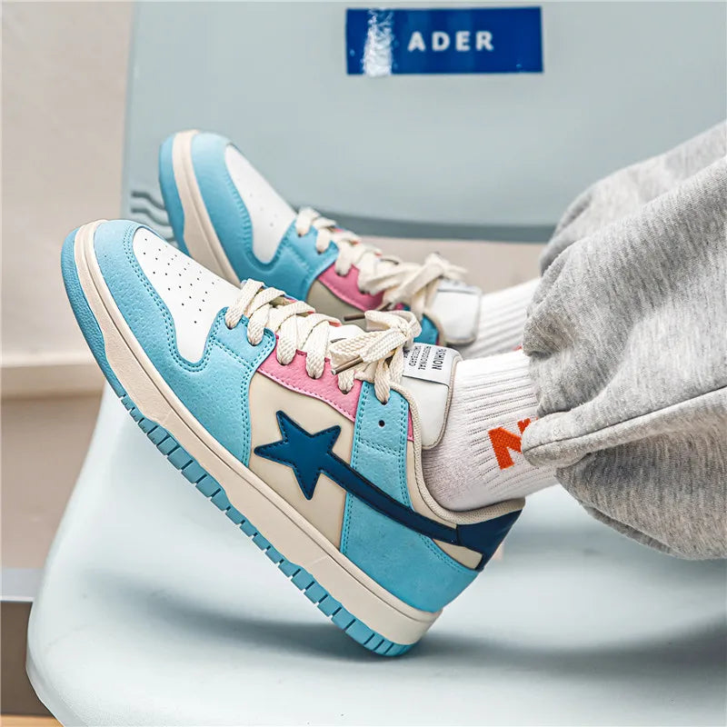 Fashionable men's and women's sports sneakers, breathable casual sneakers, rubber outsole, outdoor street large size