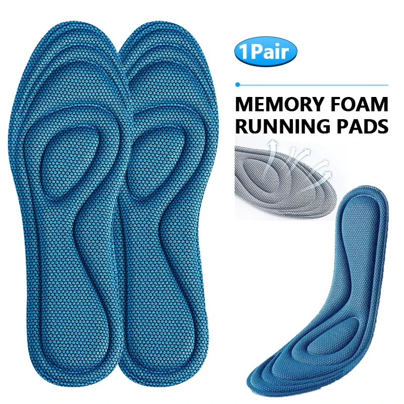 Memory Foam Orthopedic Insoles for Shoes Men Women Nano Antibacterial Deodorization Insole Sweat Absorption Running Cushion