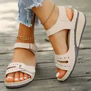 2024 New Sandals Shoes Women Soft Women's Sandals Slip on Open Toe Walking Shoes Slipper Party Footwear Female Zapatillas Muje
