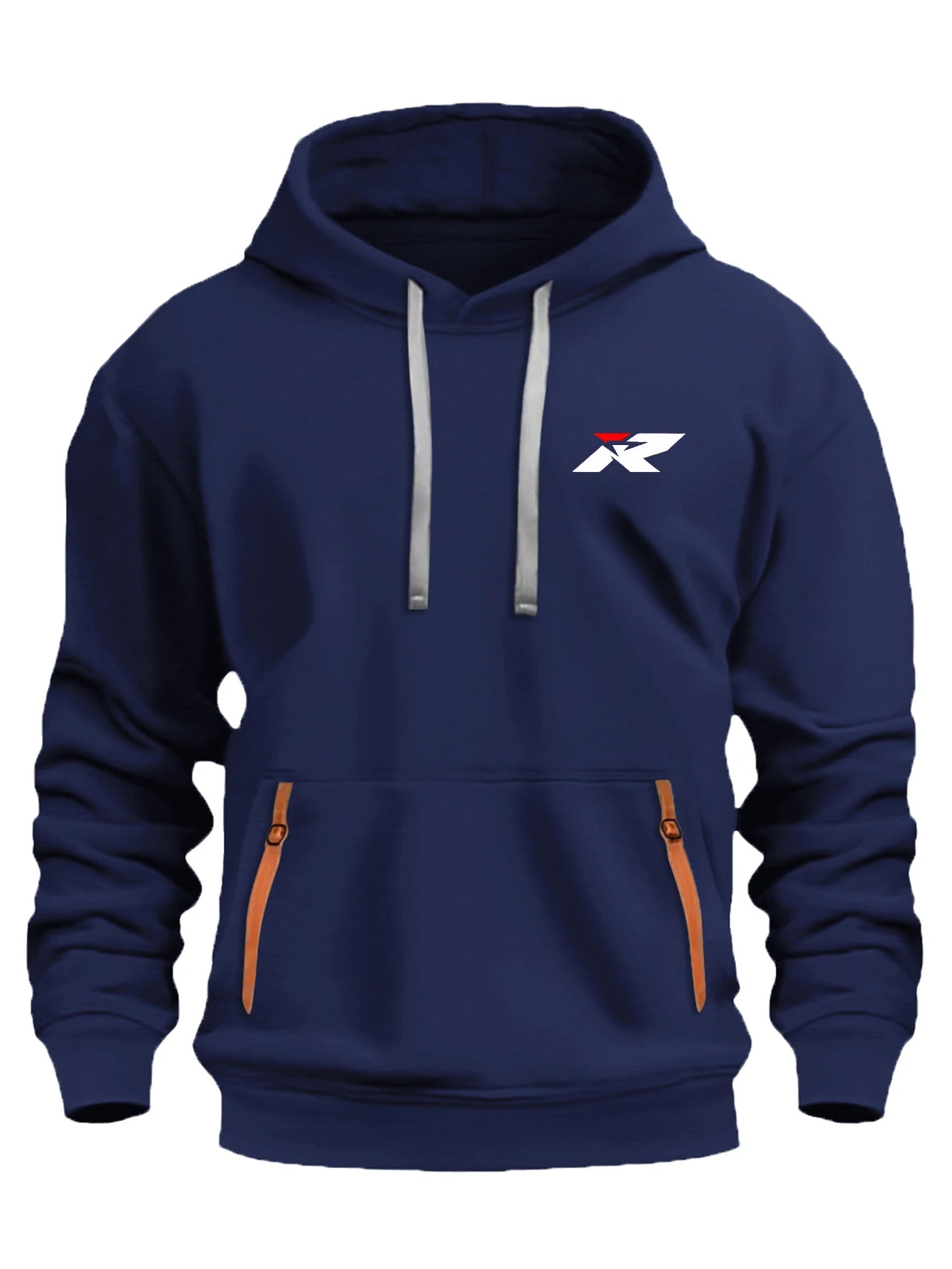 Fashion Unisex Hoodie with Logo Print, Oversized Drawstring Hooded Pullover S-XXXL, Kangaroo Pocket Casual Sweatshirt