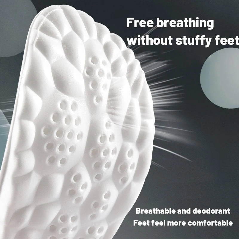 Memory Foam Massage Sport Breathable Insoles for Shoes Sole Cushion Running Shock-Absorbant Deodorization Soft Pad