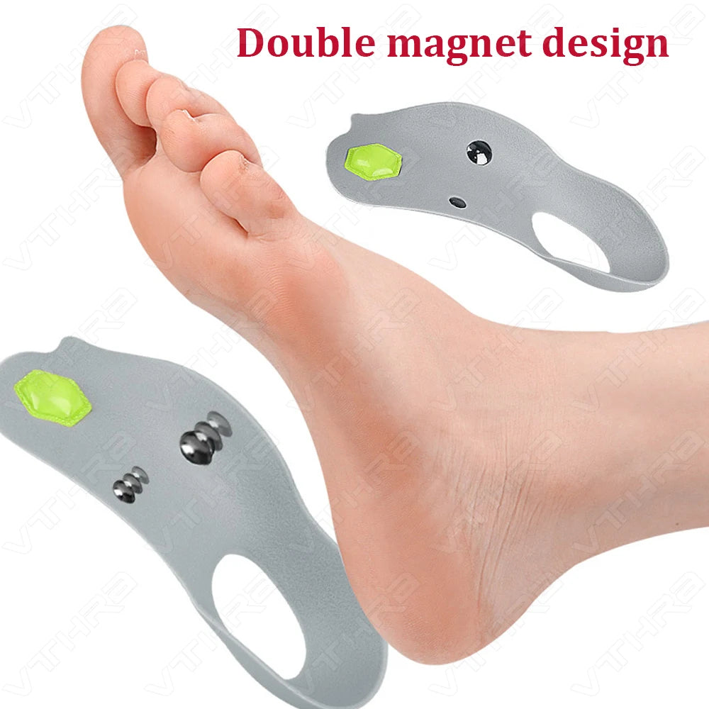 1 Pair Magnetic Orthopedic Insoles Orthotics Flat Sole Pads For Foot Health Shoes Insert Arch Support Pad For Feet Care Insoles