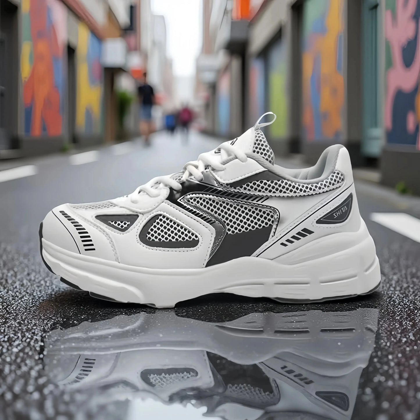 Women's Luxary Chunky Sneakers 2025 trend Fashion Mesh Breathable Shoes for Men Sports Running Casual Ladies Fitness Vulcanize