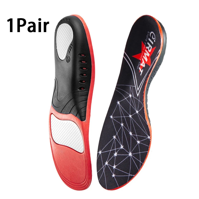 arch support sports insoles men women Flatfoot valgus correction insoles Plantar Fasciitis Insoles Silicone shock absorbing sole