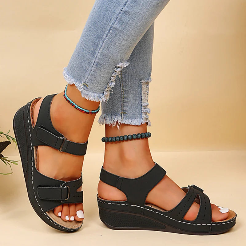 Fashion Summer Sandals Women Shoes Wedge Walking Shoes Comfortable Women's Sandals Soft Light Female Footwear Sandal Women
