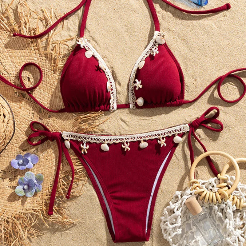 Sexy Bikinis Women's Swimwear Female Swimsuit For Swimming Wear Bathing Suits Brazilian Bikini Set Beachwear Pool Bather