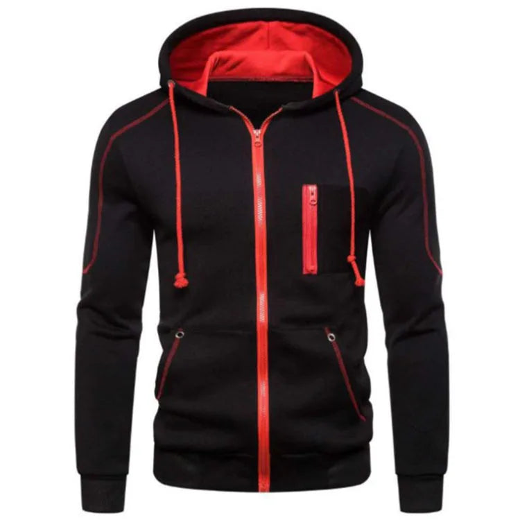 Men's Hooded Jackets Coats Zipper Fashion Brand Hoodies Mens Outerwear Casual Hoodies Sweatshirts Male
